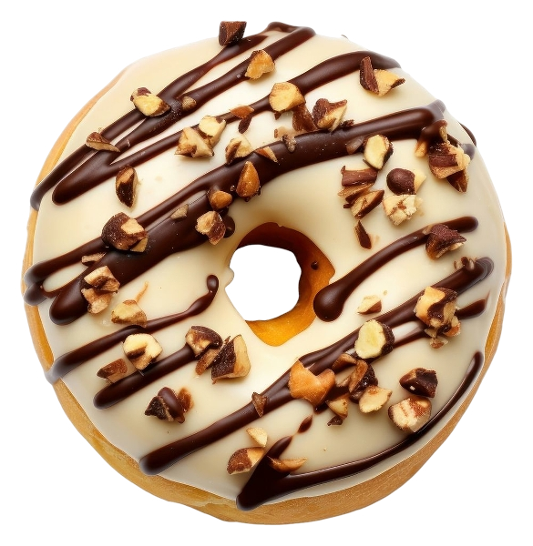 White Chocolate Crunch donut